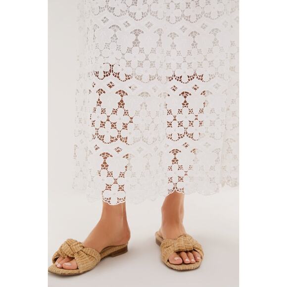 TUCKERNUCK White Lace Cassia Skirt Size L NWT Retail $228 Tuckernuck - Picture 7 of 8